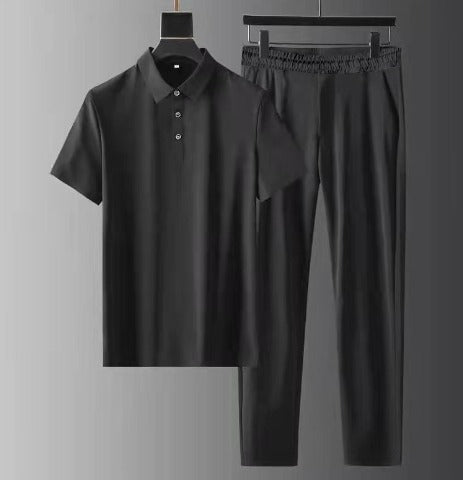 Leon | Herren Polo Zweiteiler Set