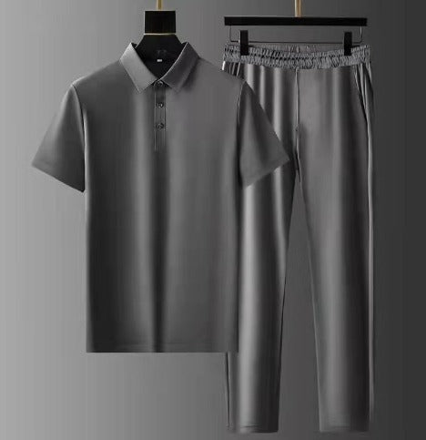 Leon | Herren Polo Zweiteiler Set
