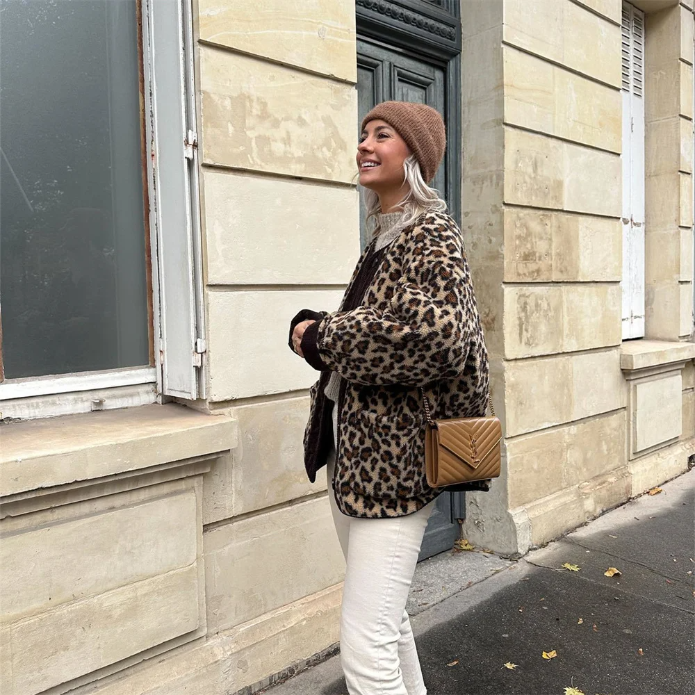 Leondra | Damen Jacke mit Leopardenmuster
