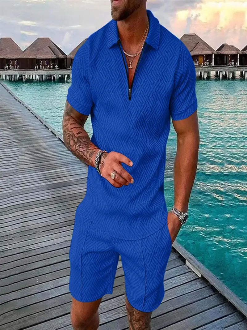 Polohemd und Shorts für Herren