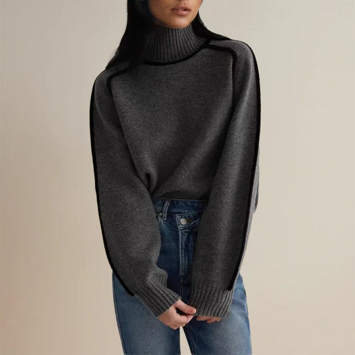 Marlene | Damen Pullover mit Rollkragen