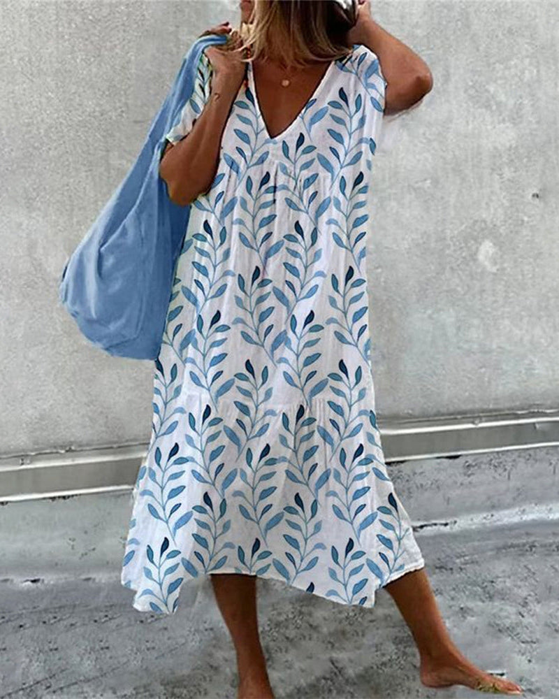 Marie | Damen Kleid mit V-Ausschnitt