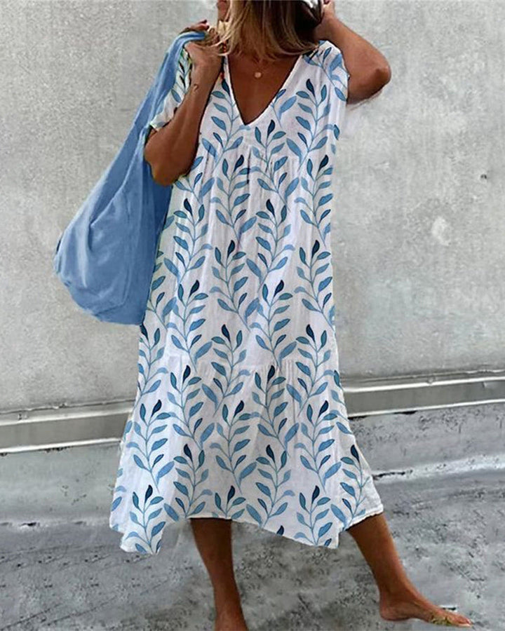 Marie | Damen Kleid mit V-Ausschnitt
