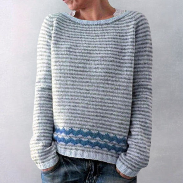 Maribel | Damen Strickpullover im Norwegerstil