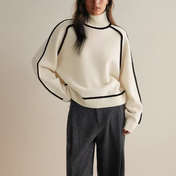 Marlene | Damen Pullover mit Rollkragen