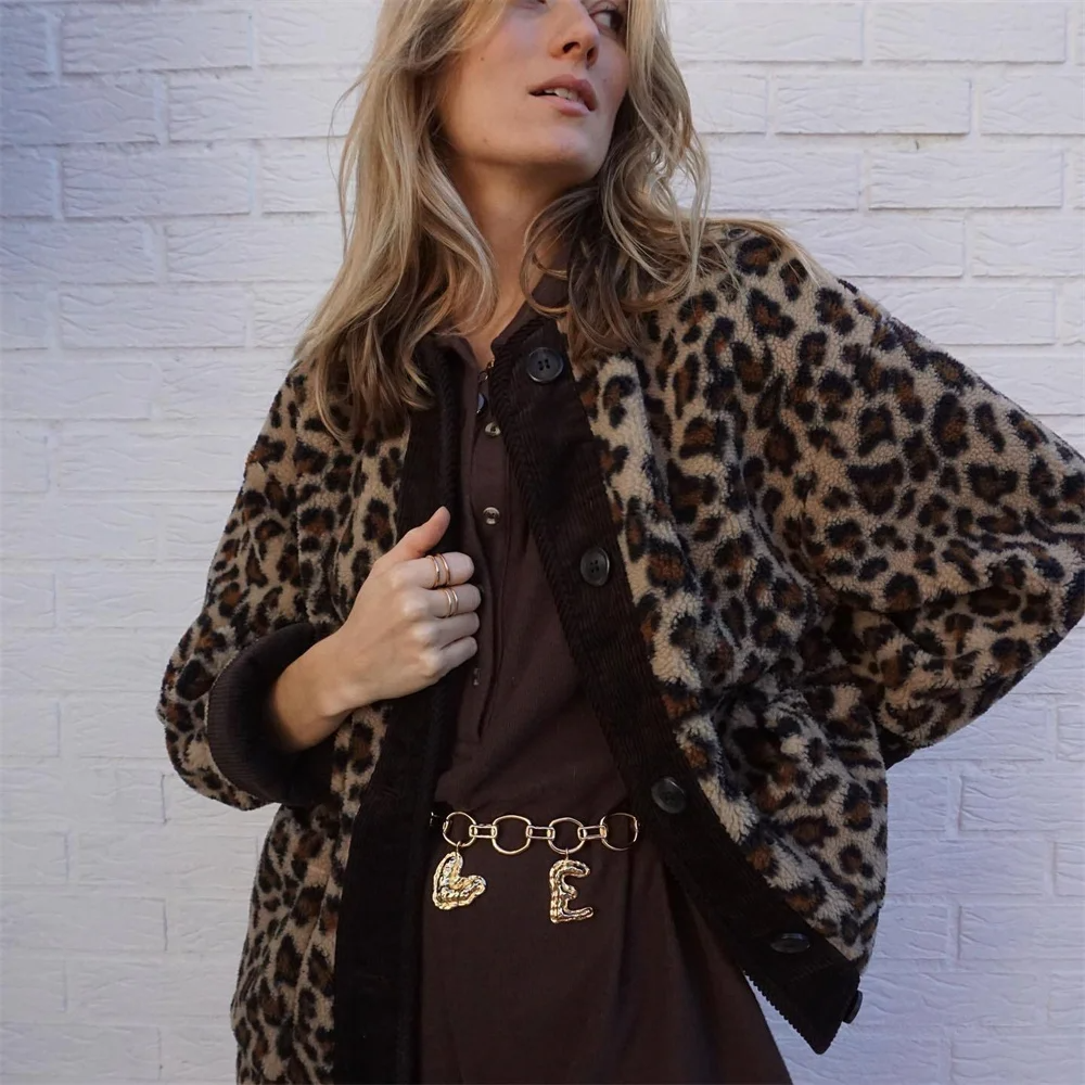Leondra | Damen Jacke mit Leopardenmuster