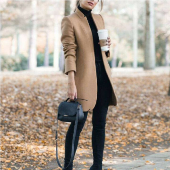 Sophie | Damen Mantel mit Stehkragen