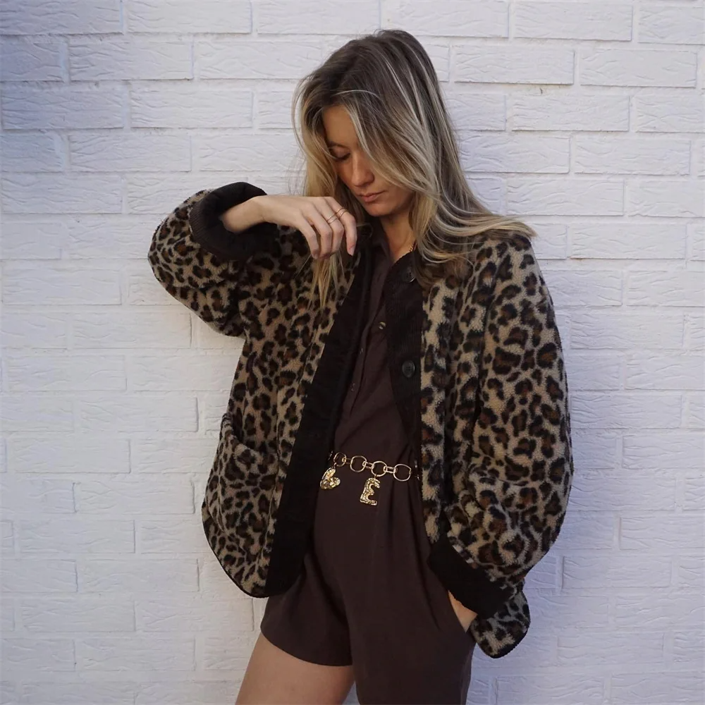 Leondra | Damen Jacke mit Leopardenmuster