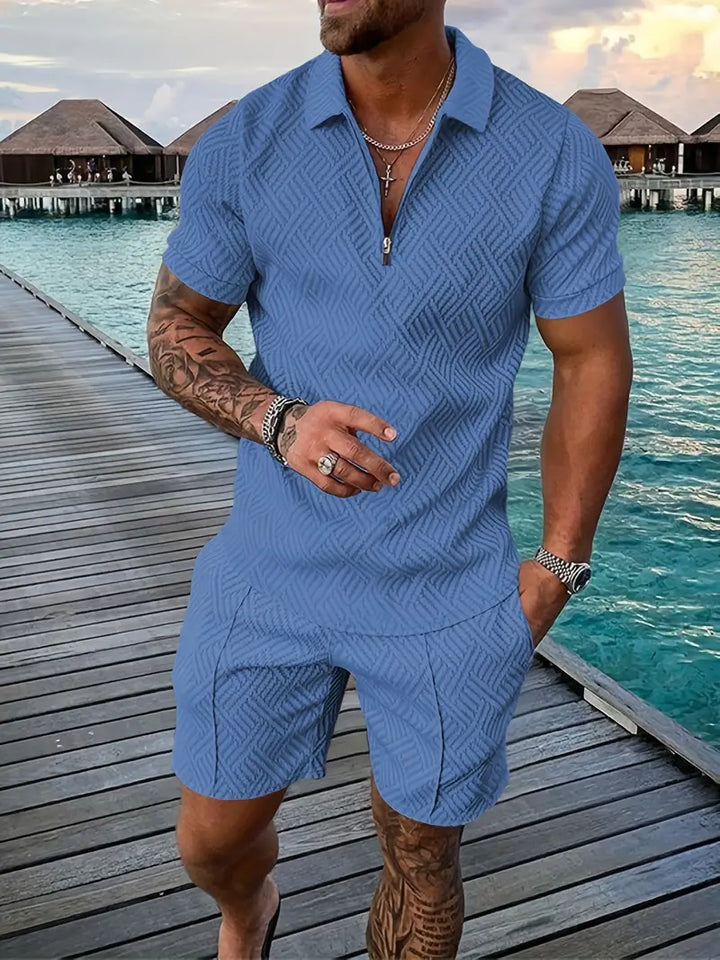 Polohemd und Shorts für Herren