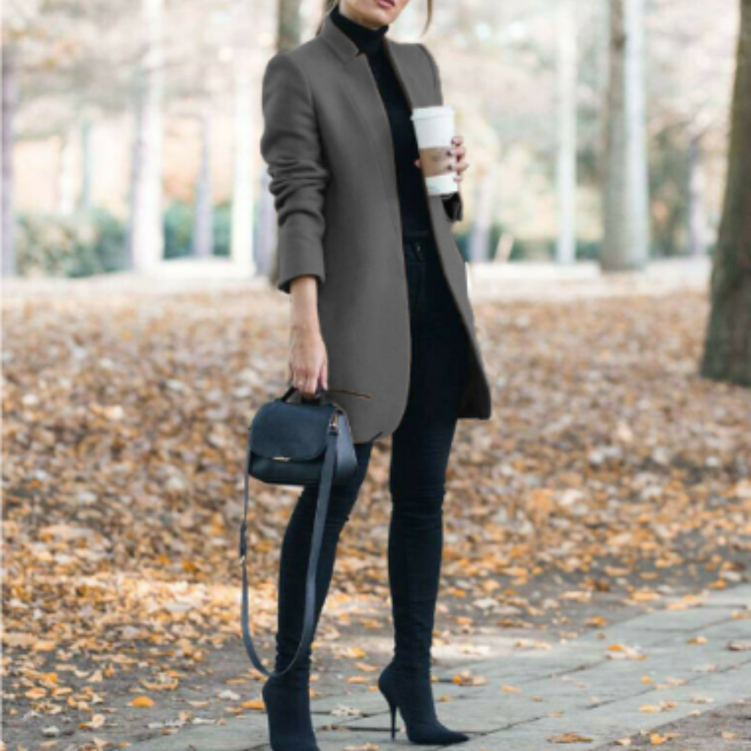 Sophie | Damen Mantel mit Stehkragen