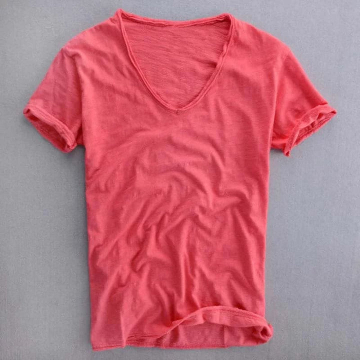 Markus | Herren T-Shirt mit V-Ausschnitt