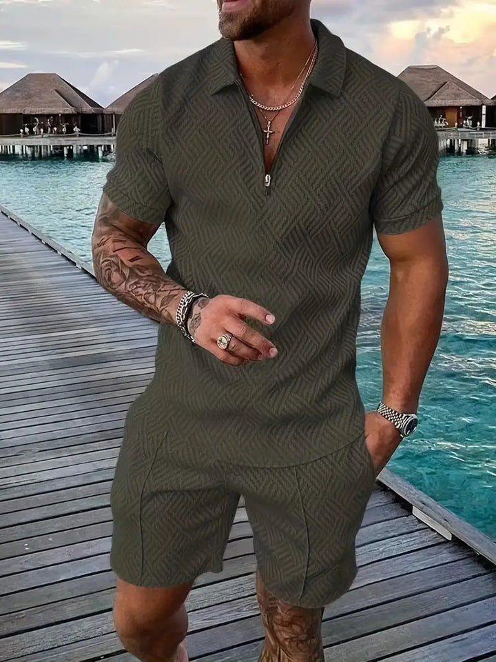 Polohemd und Shorts für Herren