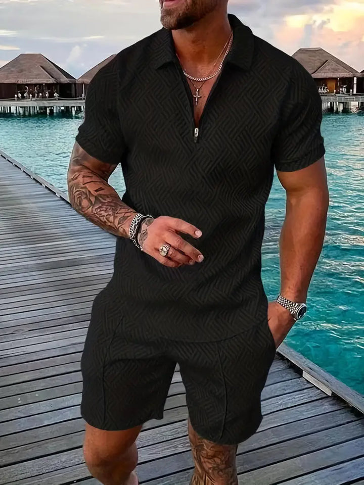 Polohemd und Shorts für Herren