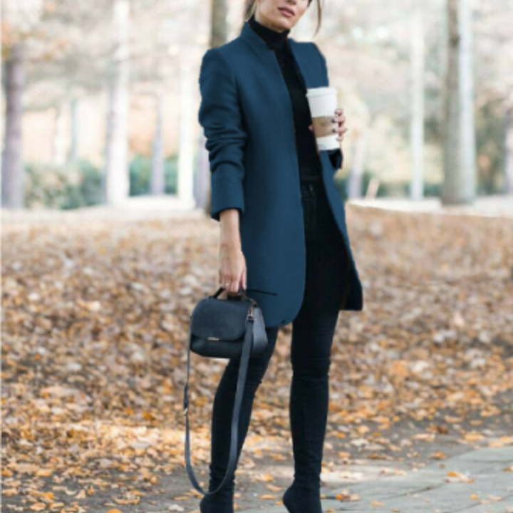 Sophie | Damen Mantel mit Stehkragen