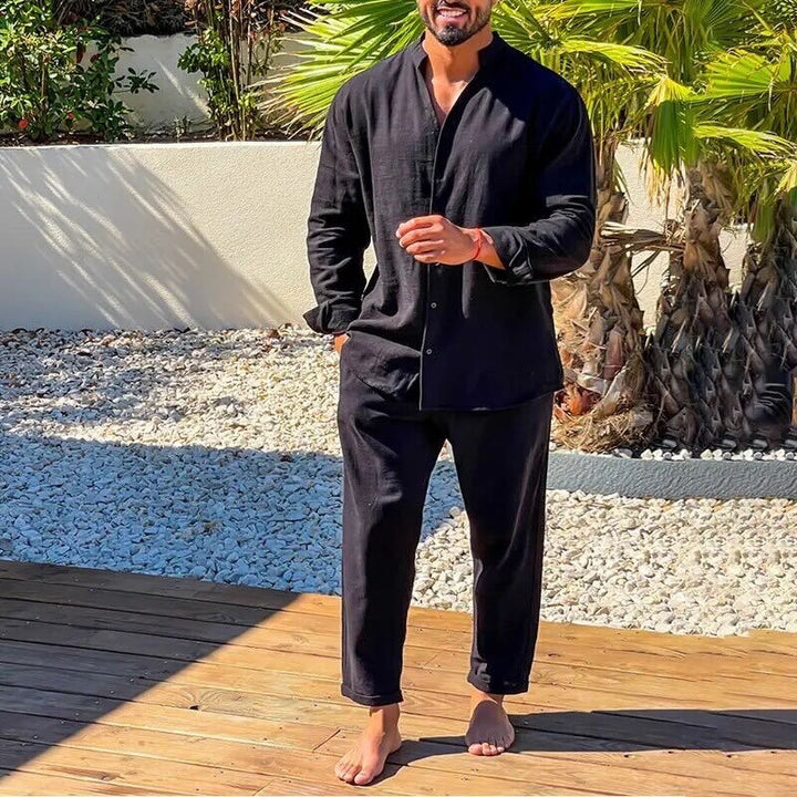 Lorenzo | Herren Langarm Zweiteiler Set