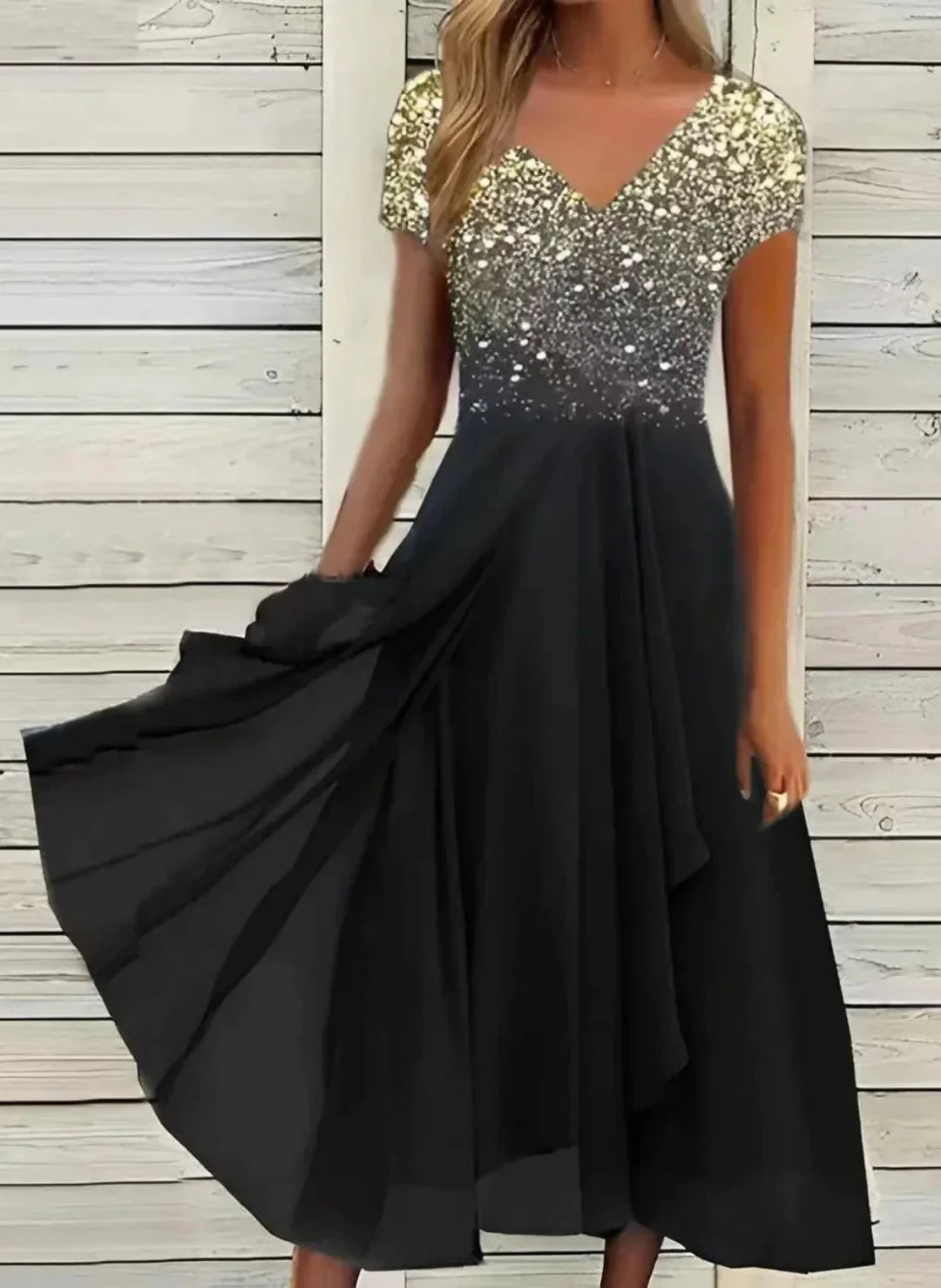 Amelia | Damen Abendkleid mit Blumendetails