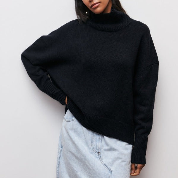 Franziska | Damen Pullover mit Rollkragen