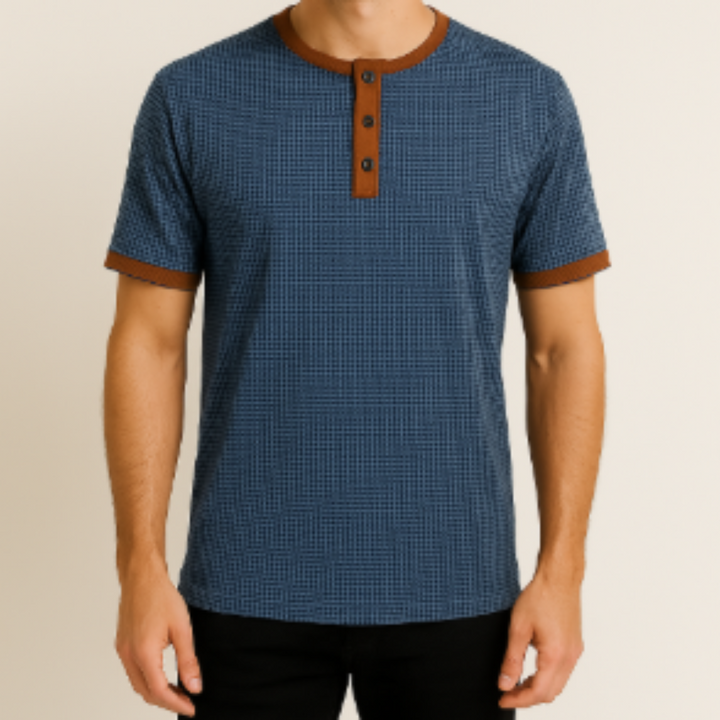 Jonas | Herren Kurzarmshirt mit Knopfleiste