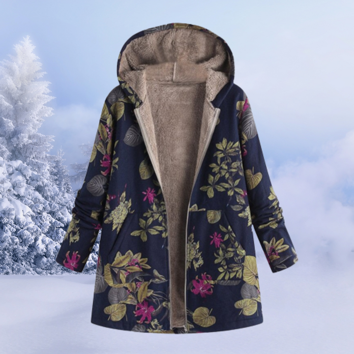 Eryndor | Herren Wintermantel mit Kapuze und Muster
