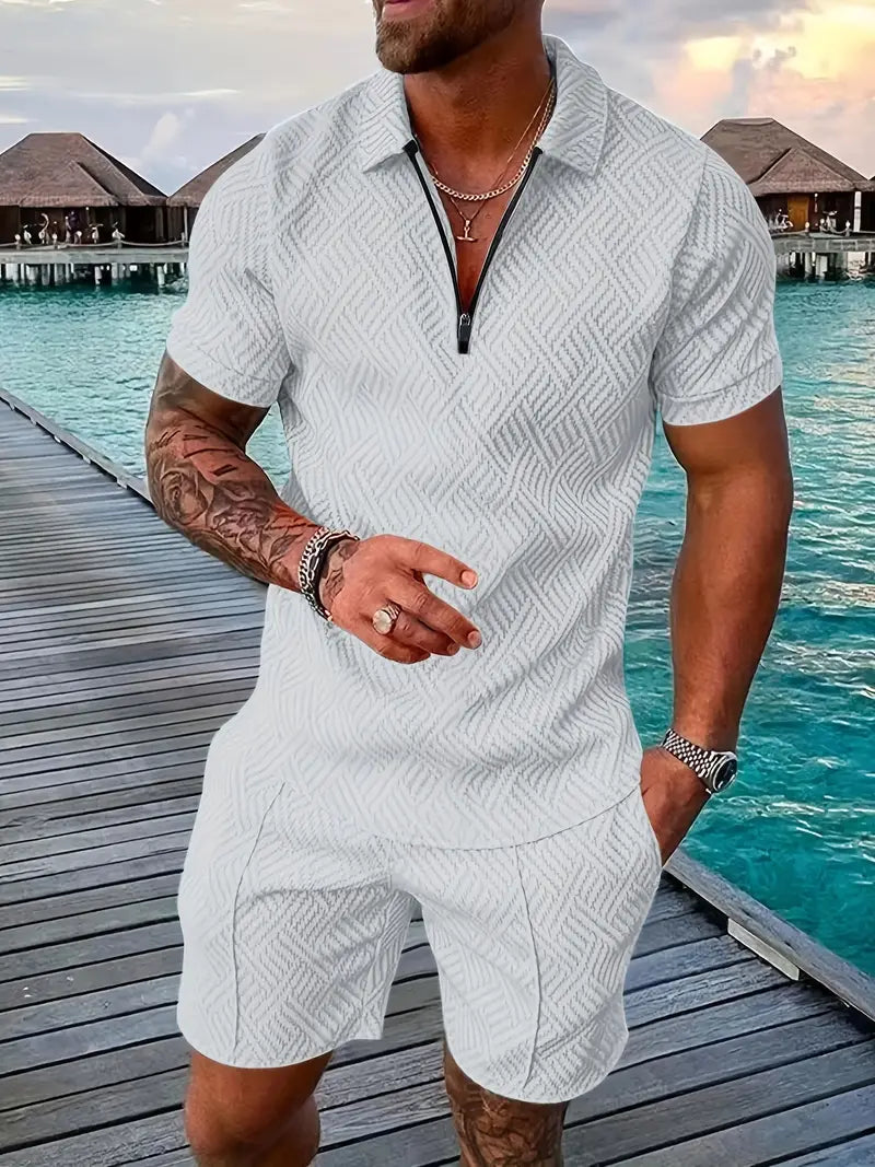 Polohemd und Shorts für Herren