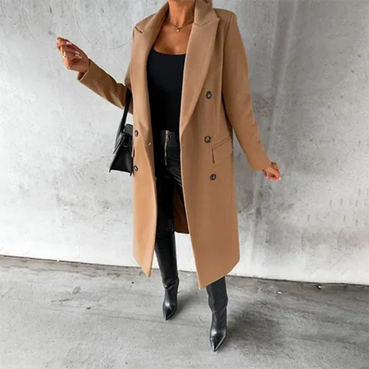 Selvara | Damen Doppelreiher Mantel