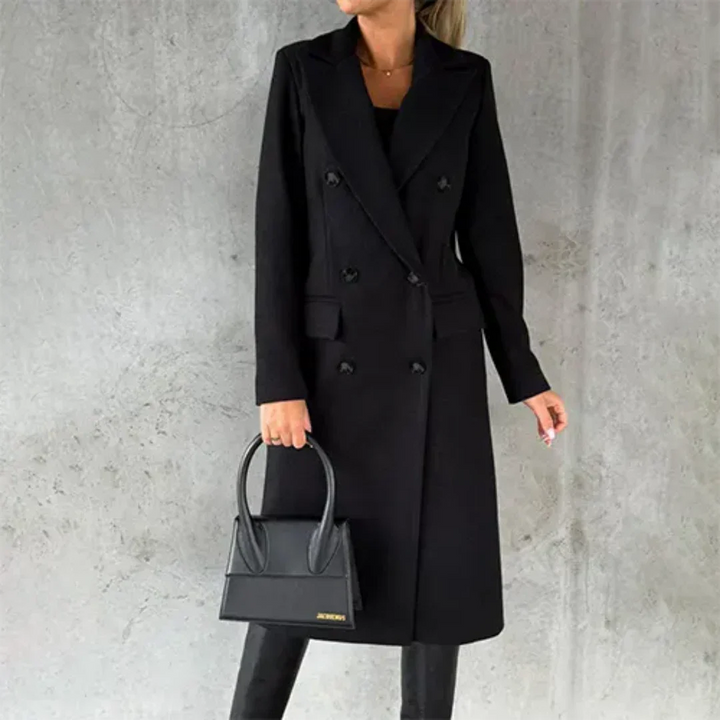 Selvara | Damen Doppelreiher Mantel