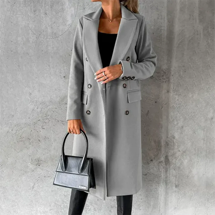 Selvara | Damen Doppelreiher Mantel
