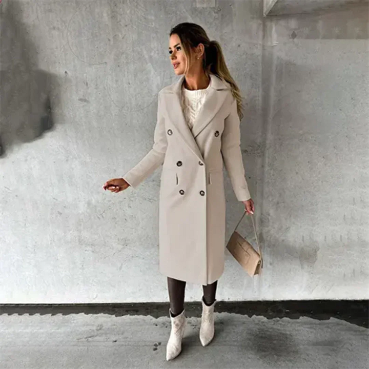 Selvara | Damen Doppelreiher Mantel
