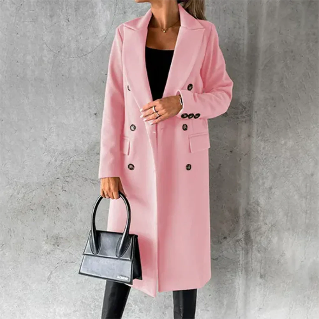 Selvara | Damen Doppelreiher Mantel