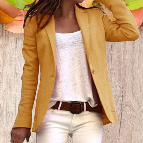 Emilia | Damen Blazer mit Ein-Knopf-Verschluss