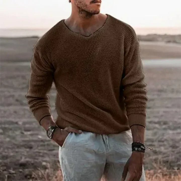 Adrian | Herren Pullover mit V-Ausschnitt