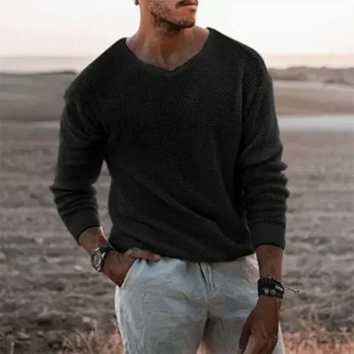 Adrian | Herren Pullover mit V-Ausschnitt