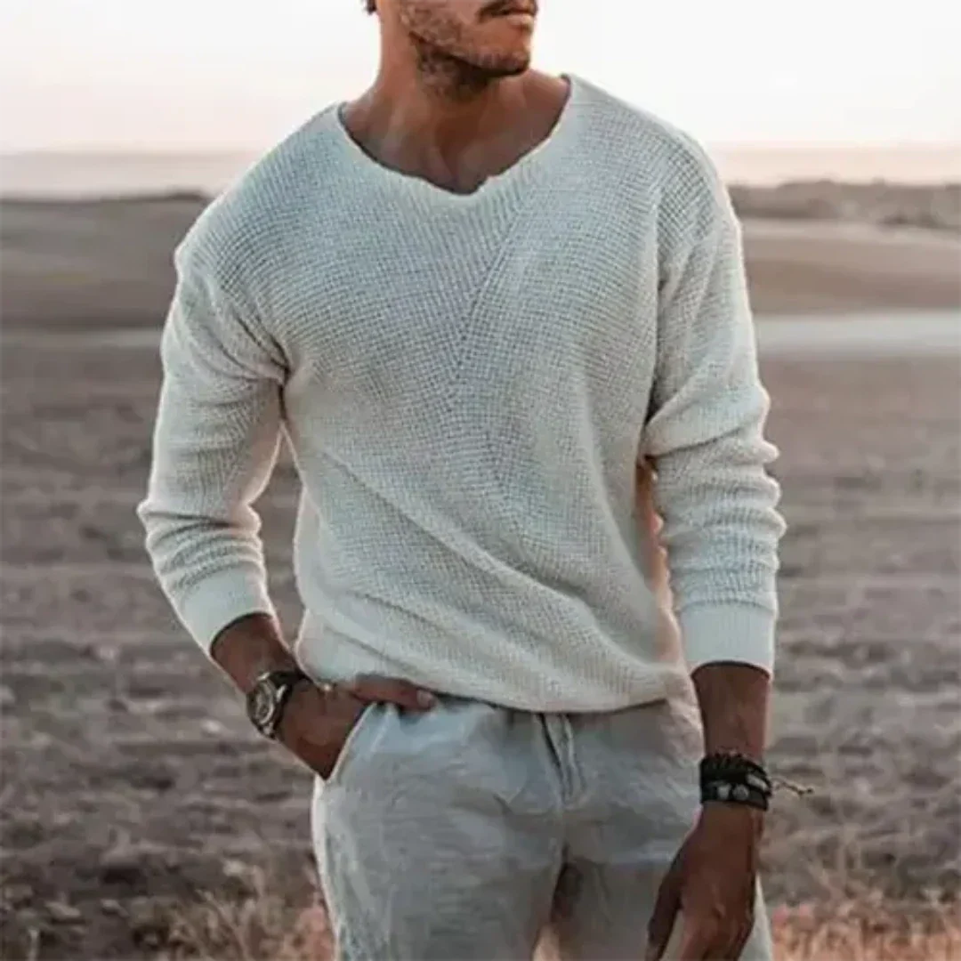 Adrian | Herren Pullover mit V-Ausschnitt